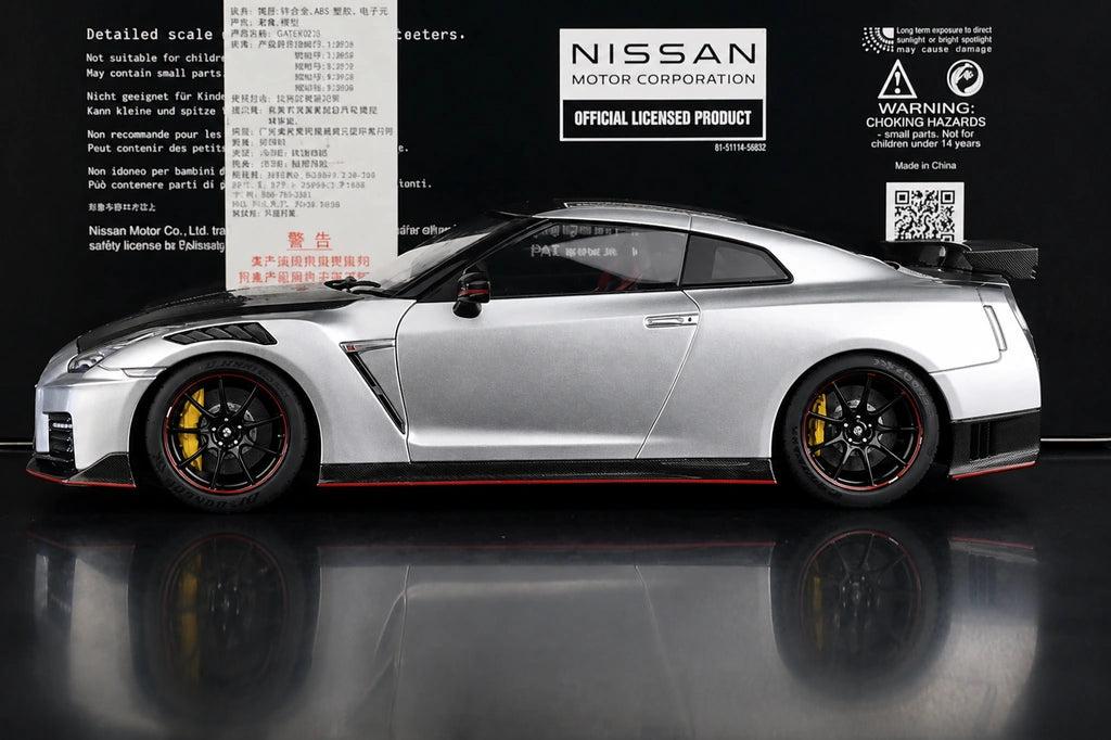 AutoArt Nissan 2017 GT-R R35 Nismo Silver 1:18 – Modello da collezione pressofuso