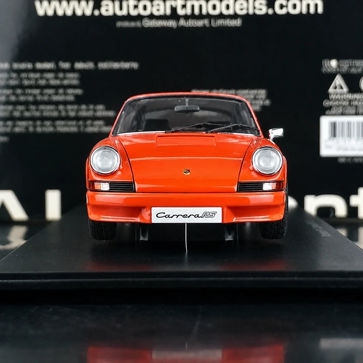 AutoArt Porsche 1973 911 Carrera RS 2.7 Orange 1:18 – Collectible Diecast Model Die-Cast