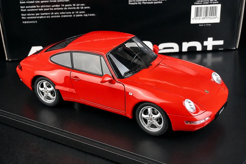 AutoArt Porsche 1995 911 993 Carrera Red 1:18 – Collectible Diecast Model Die-Cast