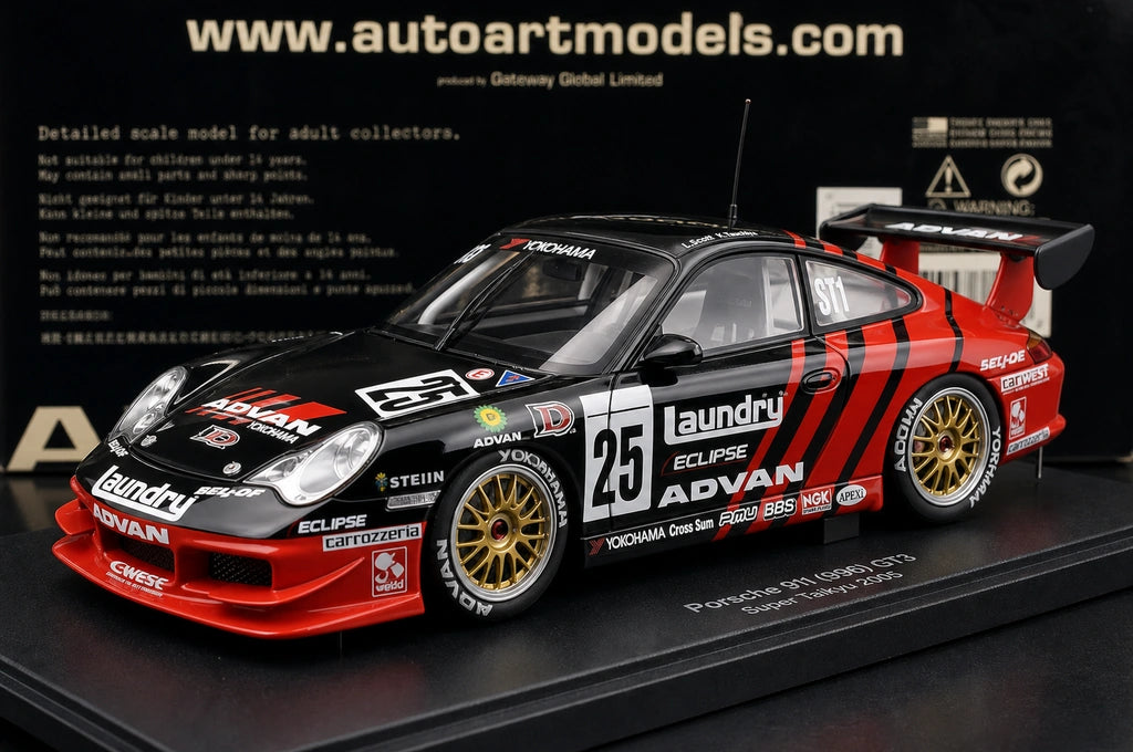 1:18 Porsche 2005 911 996 GT3 Super Taikyu #25 model car by AutoArt - view 4