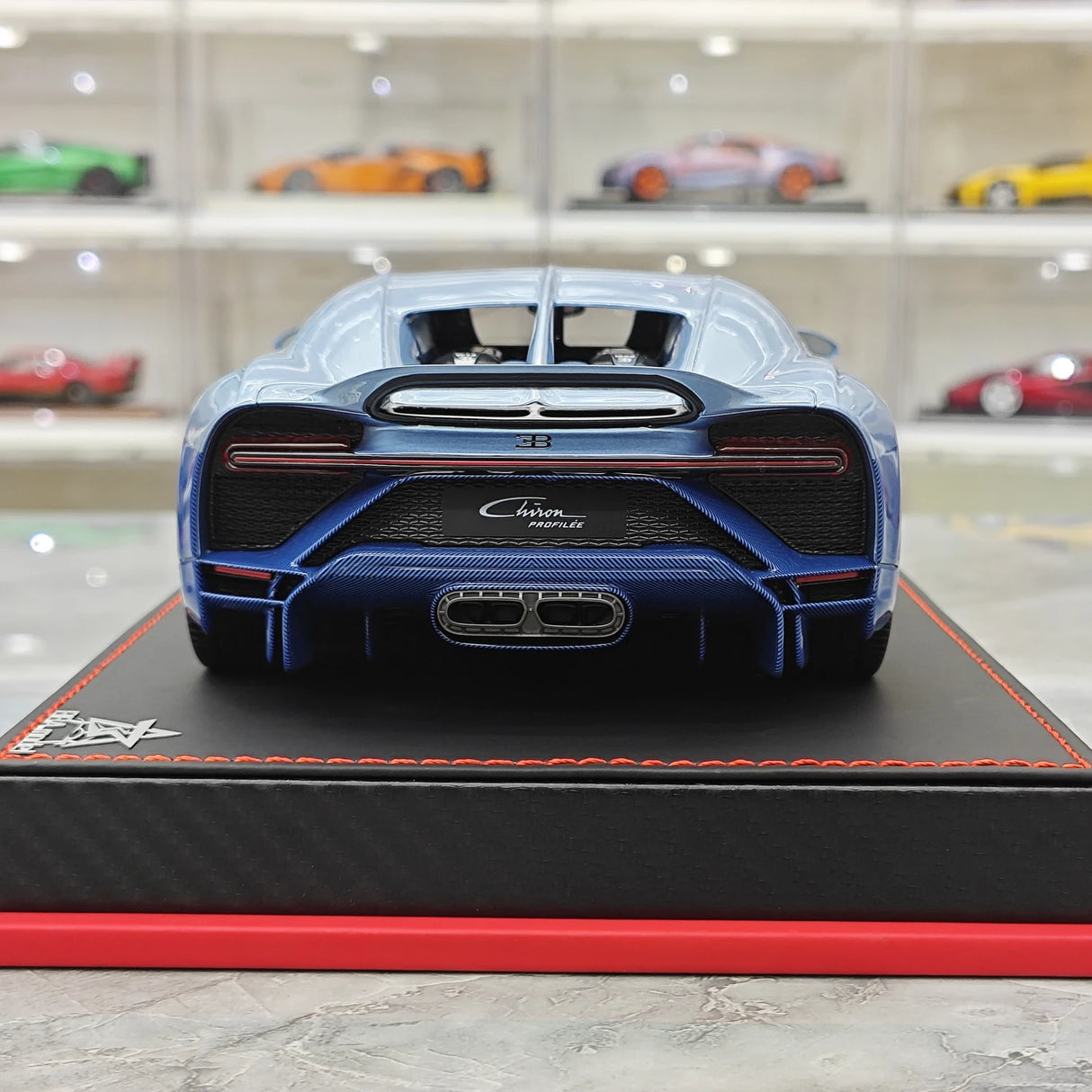 BBA Bugatti 2022 Chiron Profilee Ice Blue 1:18 – keräilyhartsimallihartsi