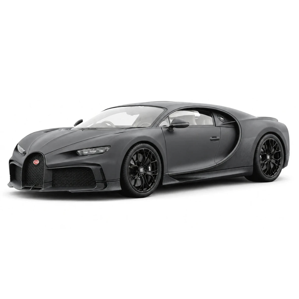 BBA Bugatti 2022 Chiron Profilee Matte Black 1:18 – keräilyresimallihartsi