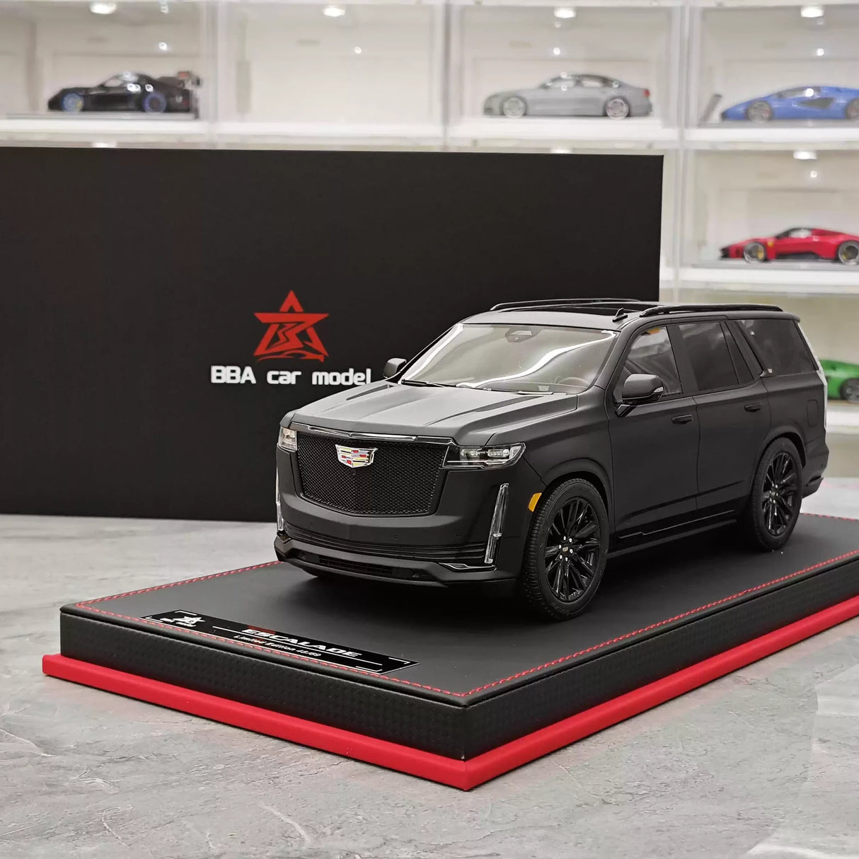 BBA Cadillac 2021 Escalade Black 1:18 – kolekcjonerski model żywicy