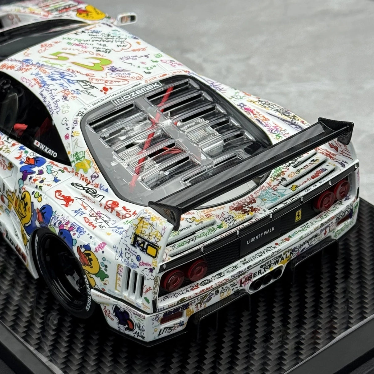 BBA Ferrari 1987 F40 LBWK Signature Edition Graffiti Livery 1:18 – Resina da collezione per modelli in resina