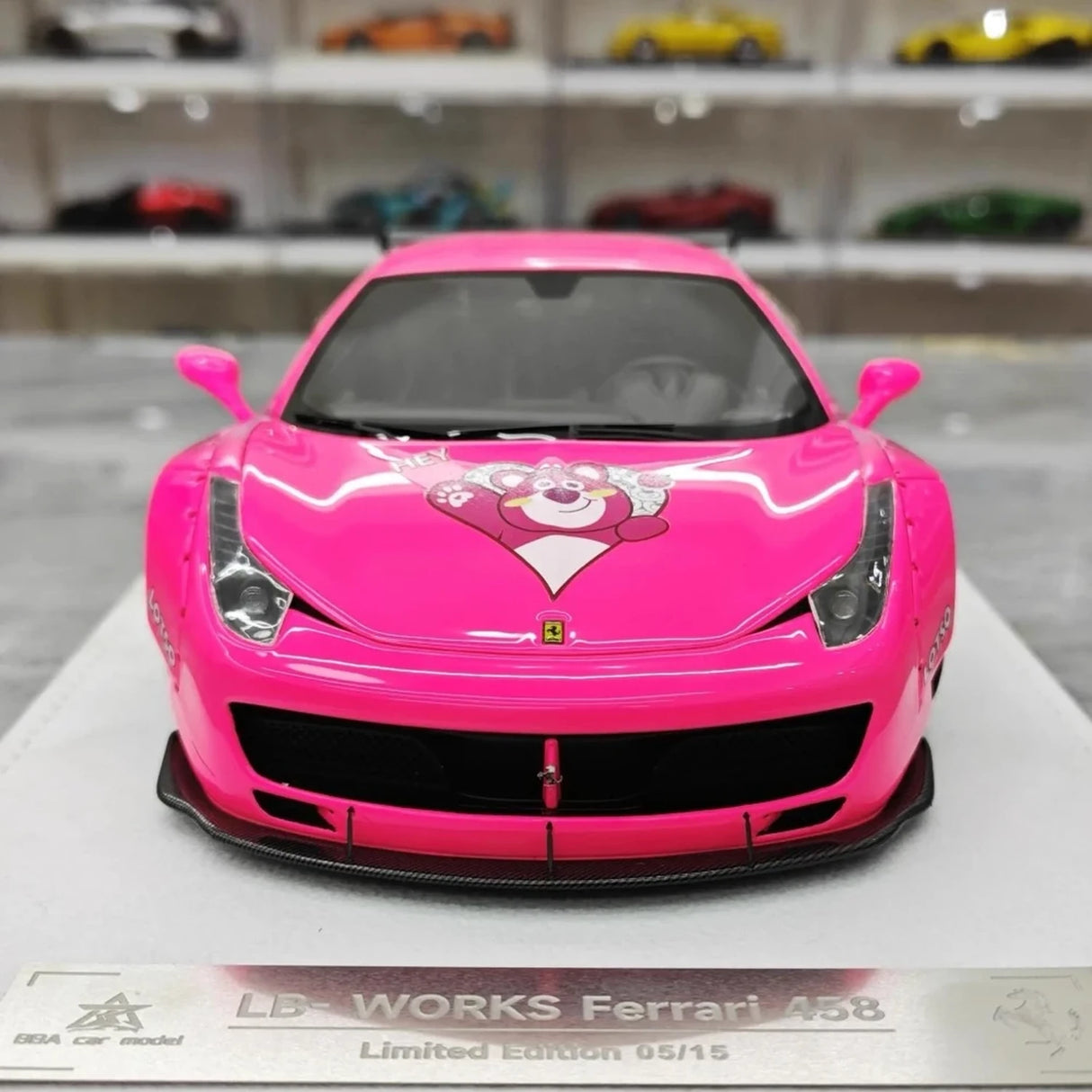 BBA Ferrari 2009 458 Italia LBWK Lotso 1:18 – kolekcjonerska żywica modelowa żywica