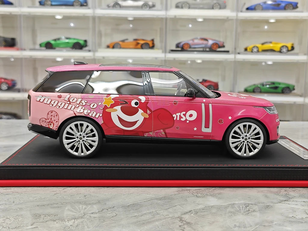 BBA Land Rover 2018 Range Rover SVAutobiografia Orso Fragola a passo lungo 1:18 – Resina modello in resina da collezione