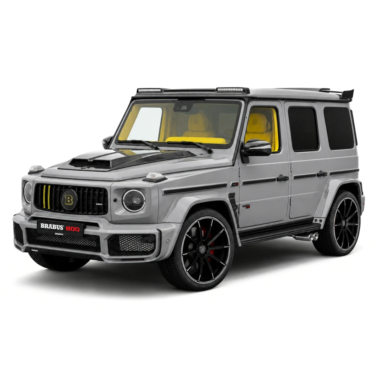 BBA Mercedes-Brabus 2025 G800 1:18 Cement Gray – Résine de modèle en résine de collection