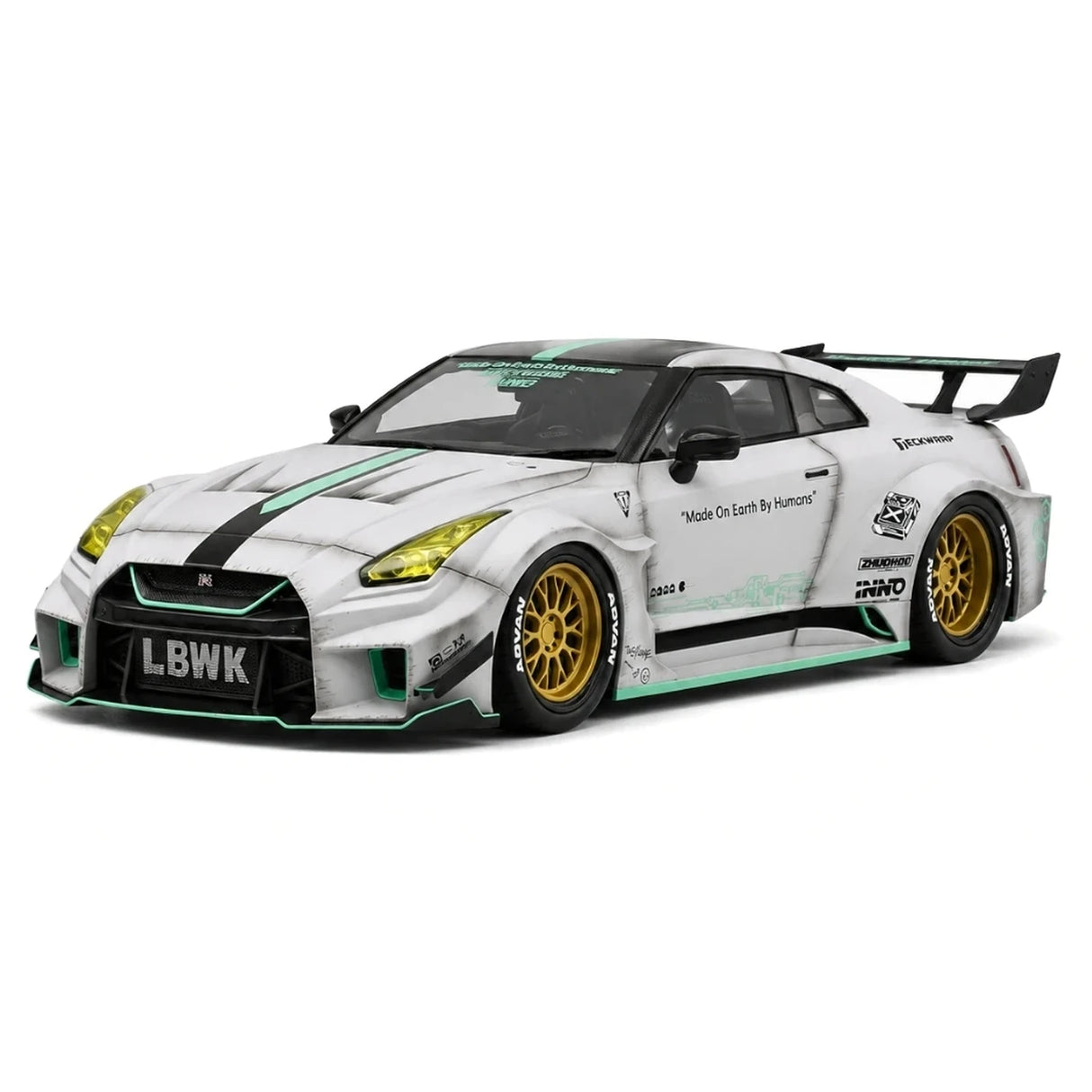 BBA Nissan 2024 GT-R R35 35GT-RR Gray 1:18 – Resina da collezione per modelli in resina