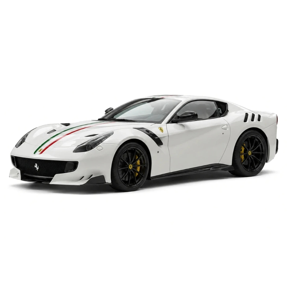 BBR Ferrari 2015 F12tdf Bianco Avus Italian Flag 1:18 – Modello in resina da collezione