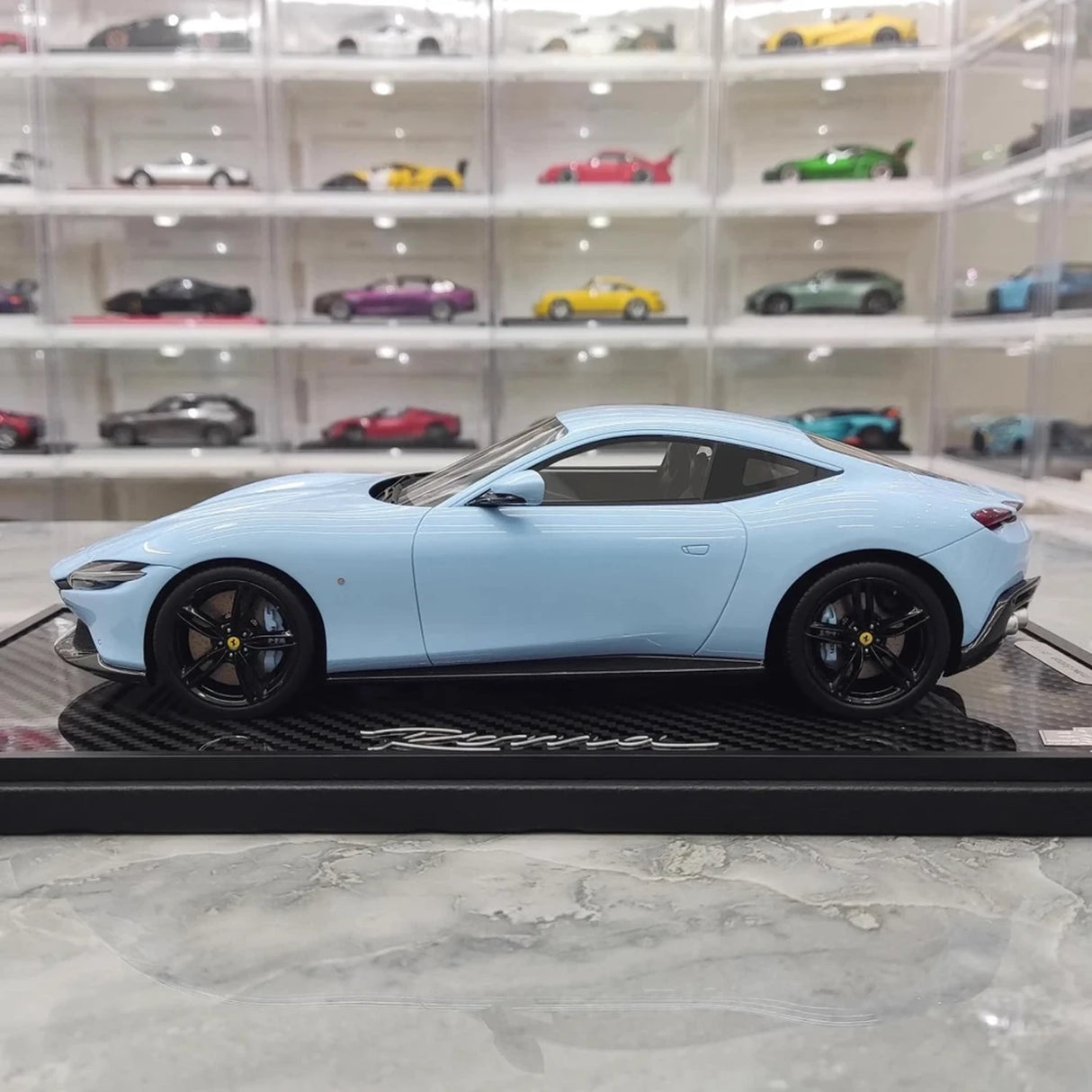 BBR Ferrari 2020 روما بلو 1:18 – نموذج راتنج قابل للجمع