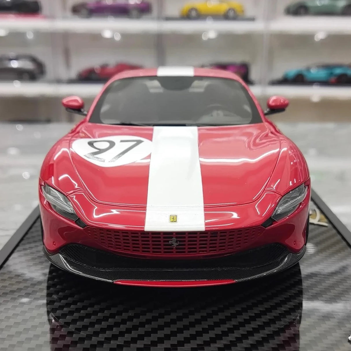 BBR Ferrari 2020 روما ريد رقم 27 1:18 – راتنج موديل قابل للجمع