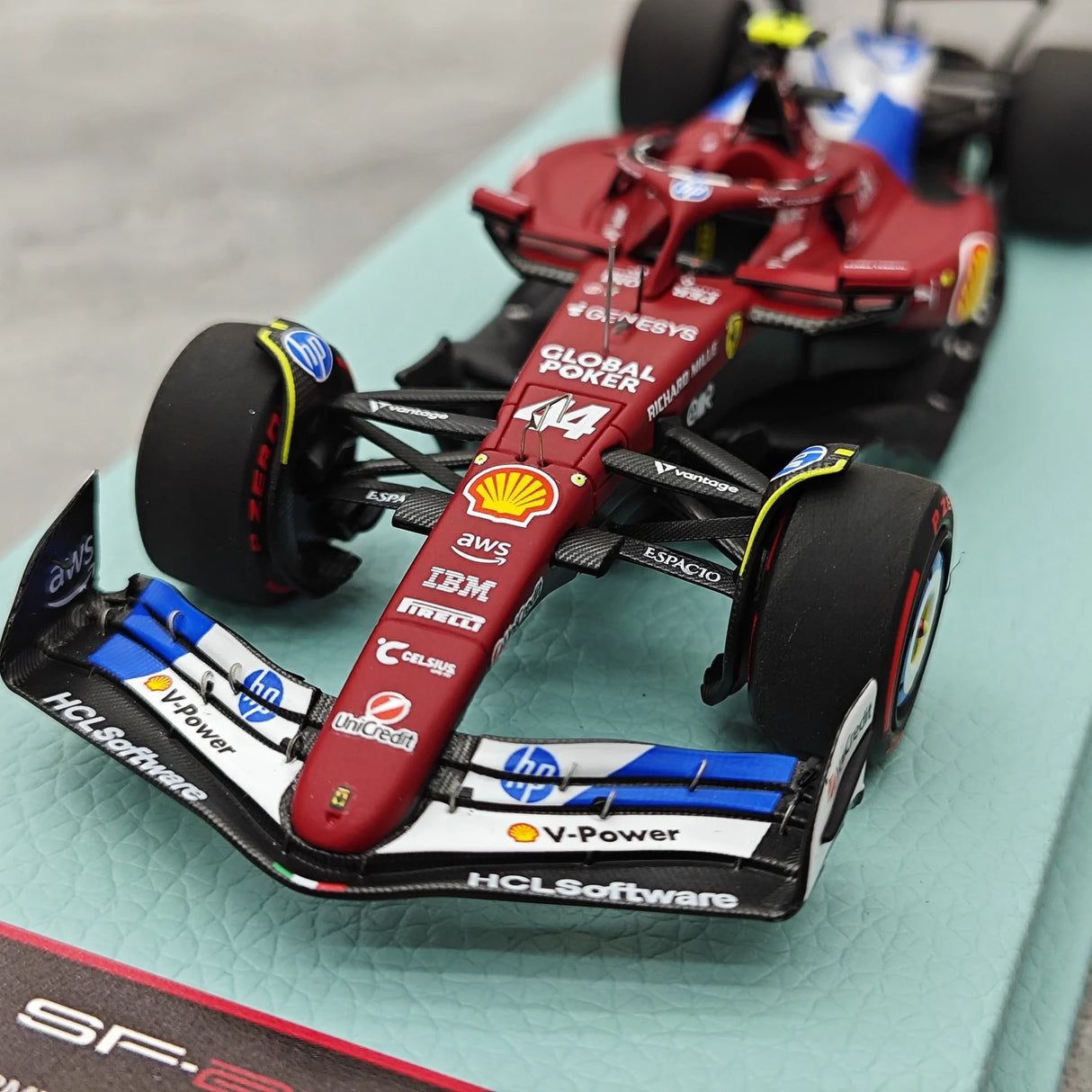 1:43 Ferrari 2025 SF-25 #44 ميامي GP لويس هاميلتون F1 سيارة موديل من الراتنج من BBR - عرض 11