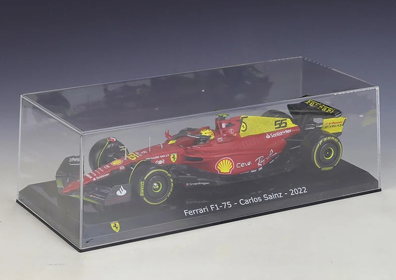 Bburago Ferrari 2022 F1-75 #55 Monza 75th Anniversary Livery Carlos Sainz F1 1:24 modello espositivo in metallo pressofuso - vedi 2