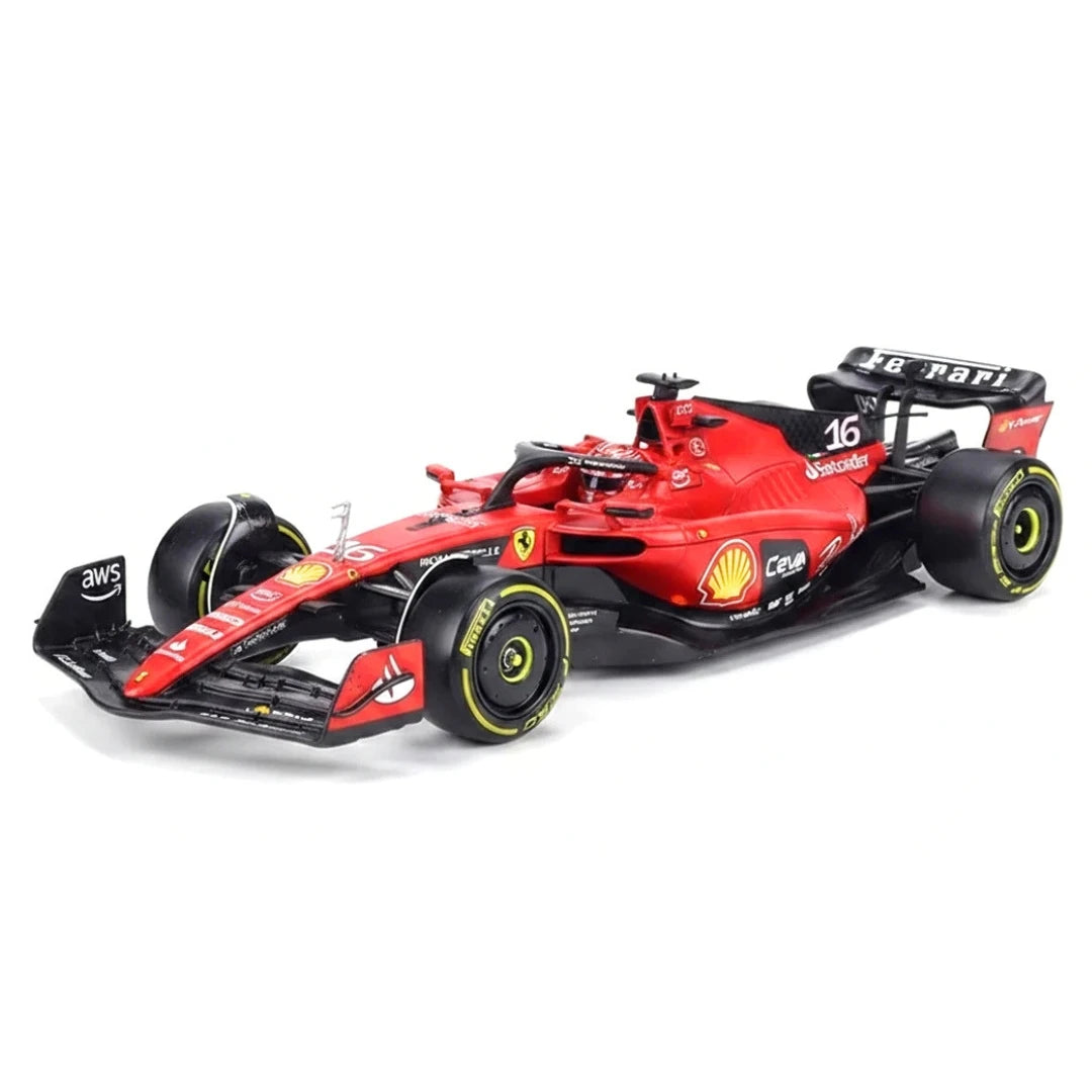 بوراغو Ferrari 2023 SF-23 #16 تشارلز لوكليرك F1 1:24 نموذج عرض مصقول - عرض 3