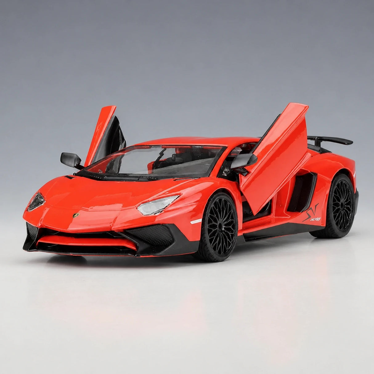 Bburago Lamborghini 2016 Aventador LP750-4 SV Red 1:24 – model wyświetlacza odlewany