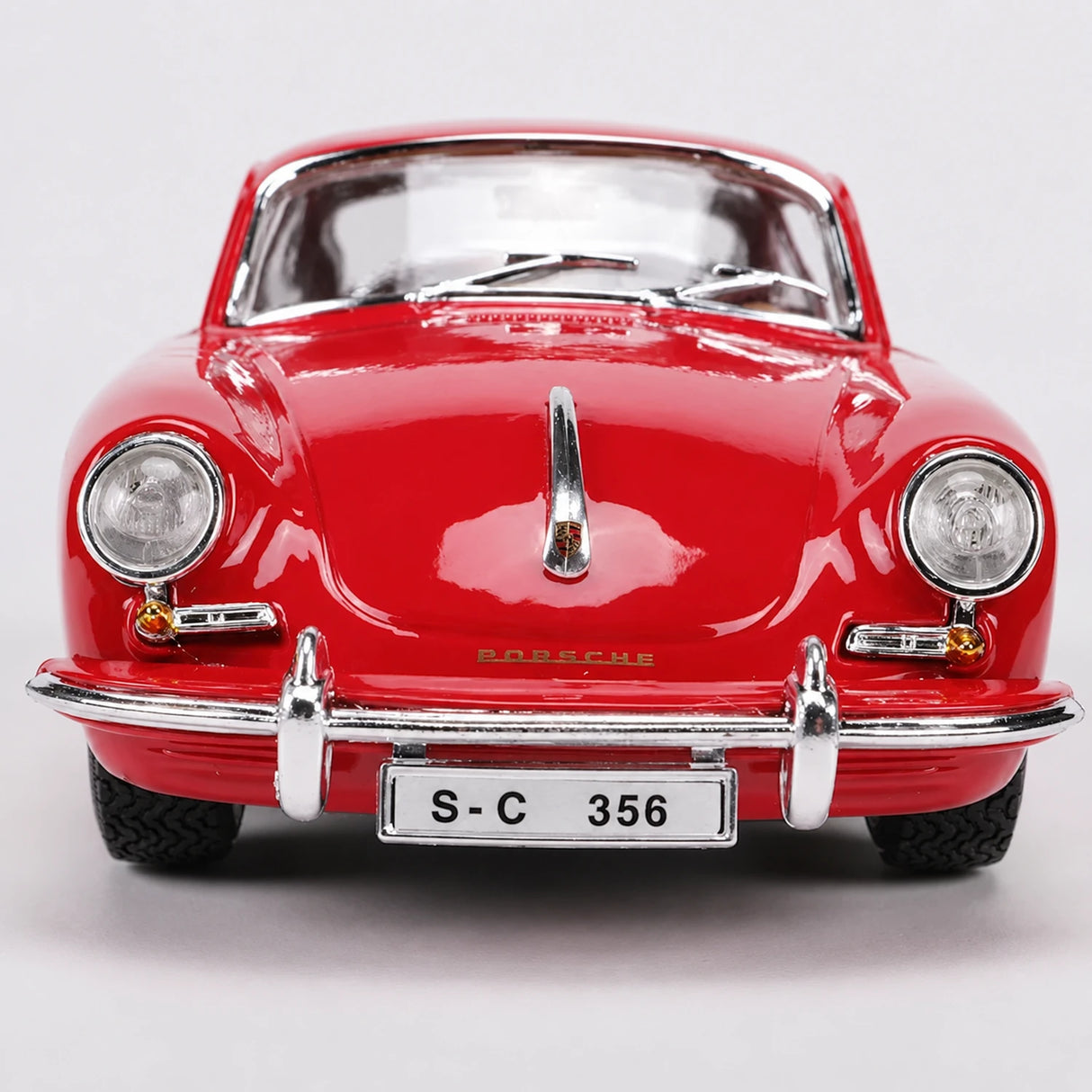 Bburago Porsche 1961 356B Coupe Red 1:24 – model wyświetlacza odlewany