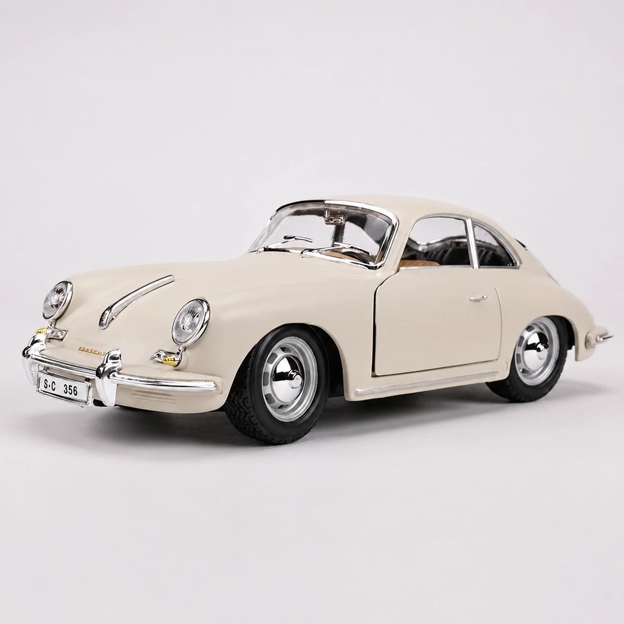 Bburago Porsche 1961 356B Coupe White 1:24 – model z odlewem odlewanym