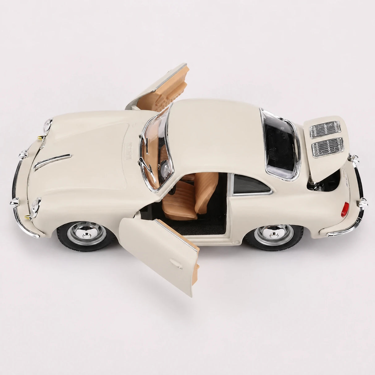 Bburago Porsche 1961 356B Coupe White 1:24 – model z odlewem odlewanym