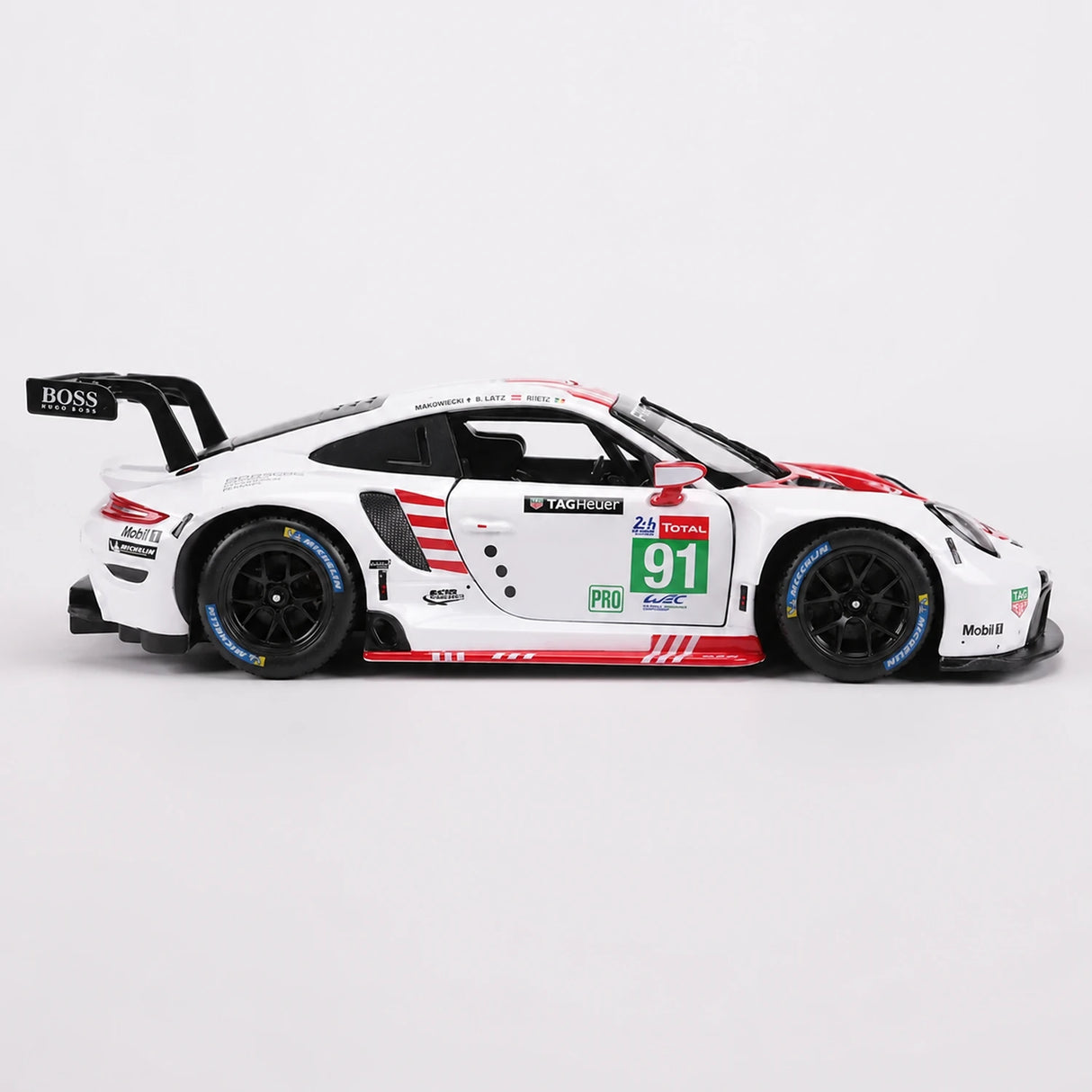 Bburago Porsche 2018 911 RSR #91 Le Mans 1:24 model wyświetlacza z odlewem – widok 11