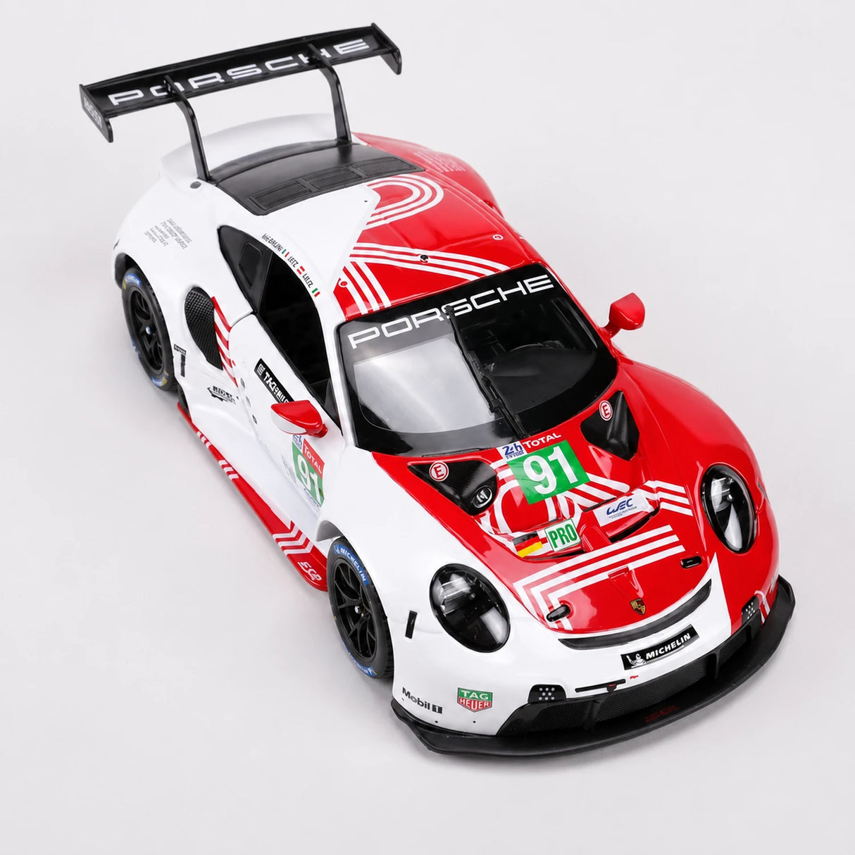 Bburago Porsche 2018 911 RSR #91 Le Mans 1:24 model wyświetlacza z odlewem – widok 14