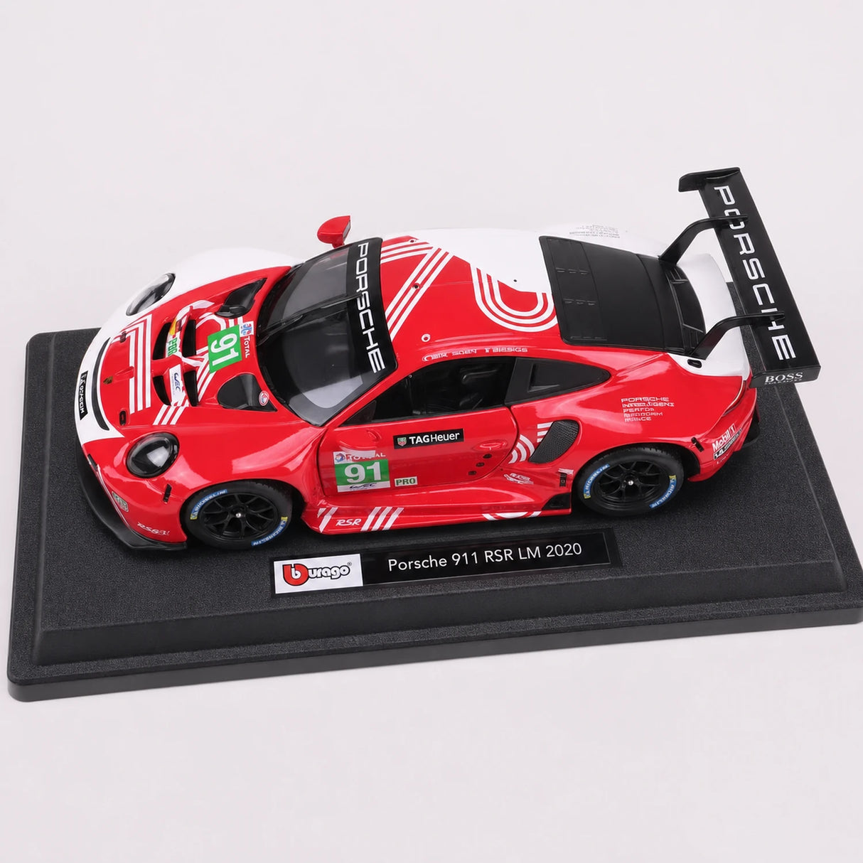 Bburago Porsche 2018 911 RSR #91 Le Mans 1:24 model wyświetlacza z odlewem – widok 16