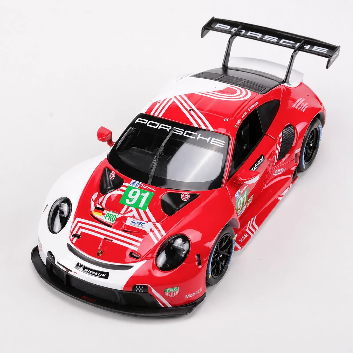 Bburago Porsche 2018 911 RSR #91 Le Mans 1:24 model wyświetlacza odlewanego – widok 5