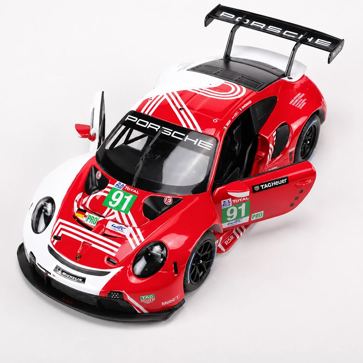 Bburago Porsche 2018 911 RSR #91 Le Mans 1:24 model wyświetlacza odlewanego – widok 6