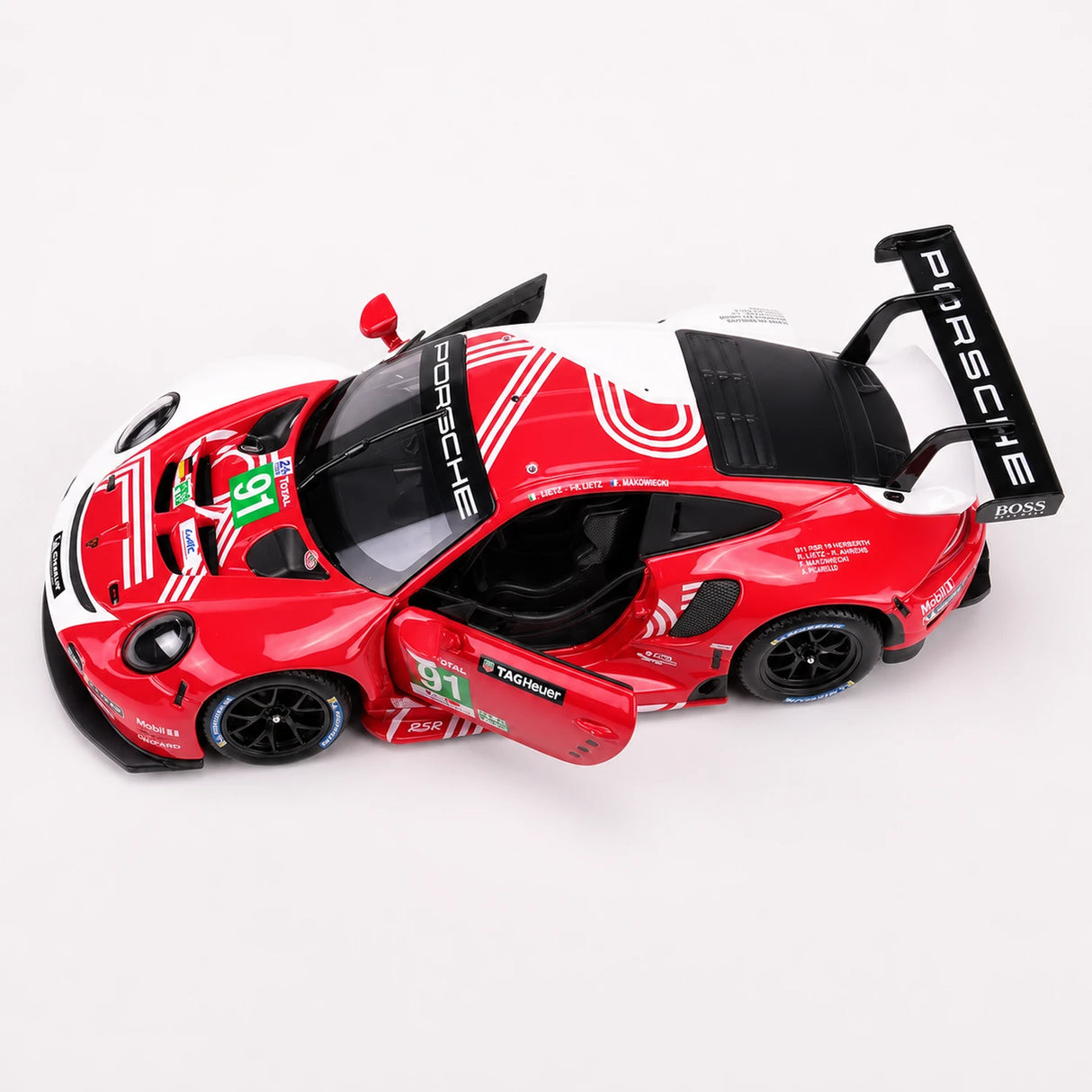 Bburago Porsche 2018 911 RSR #91 Le Mans 1:24 model wyświetlacza odlewanego – widok 8