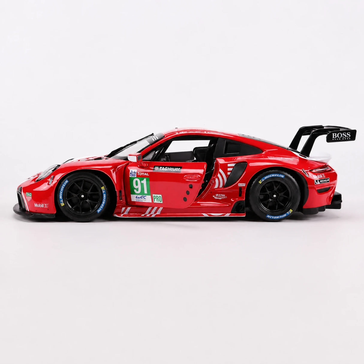 Bburago Porsche 2018 911 RSR #91 Le Mans 1:24 model wyświetlacza z metalu – zobacz 9