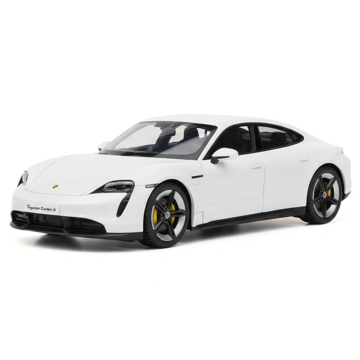 Bburago Porsche 2019 Taycan Turbo S White 1:24 – Diecast Display Model Die-Cast