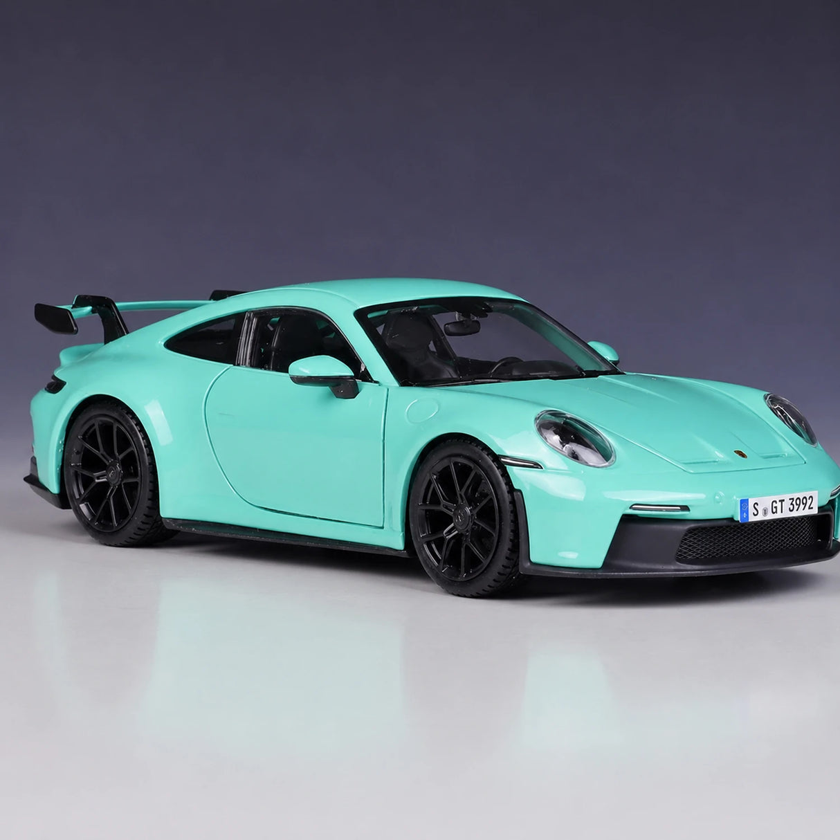 Bburago Porsche 2021 911 GT3 Blue 1:24 – نموذج عرض مصبوب، مصبوب.
