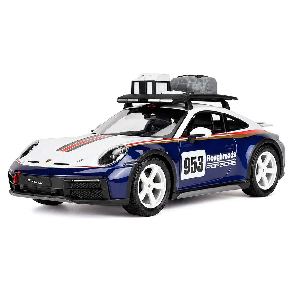 Bburago Porsche 2023 911 Dakar 1:24 – Model wyświetlacza odlewany z odlewu