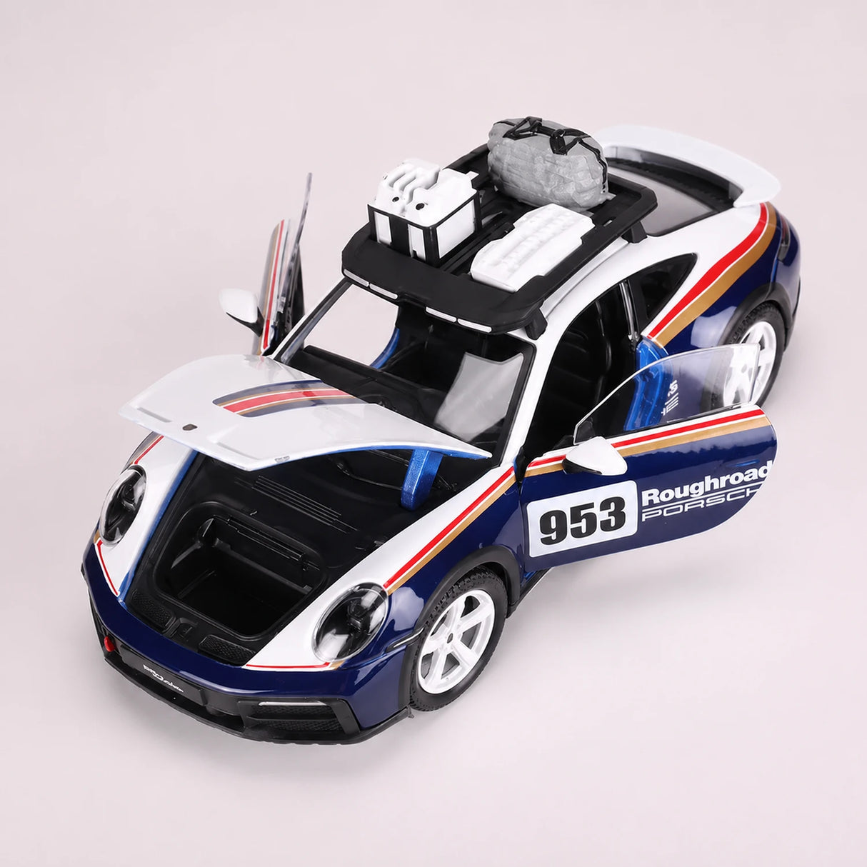 Bburago Porsche 2023 911 Dakar 1:24 – Model wyświetlacza odlewany z odlewu