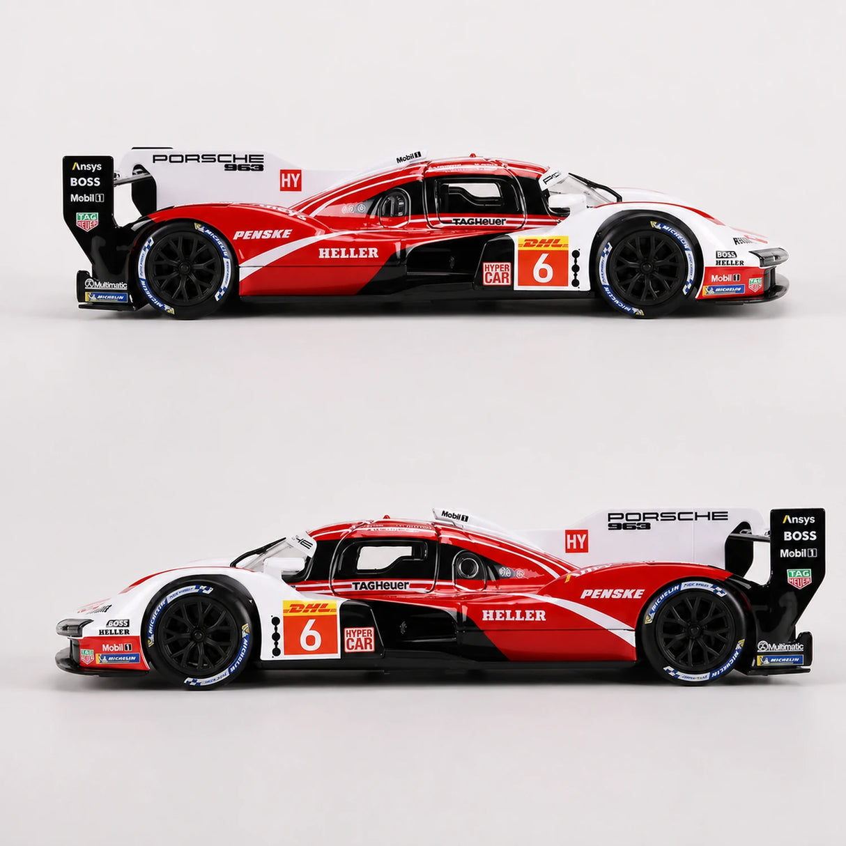 Bburago Porsche 2023 963 1:24 – Model wyświetlacza odlewany z odlewu