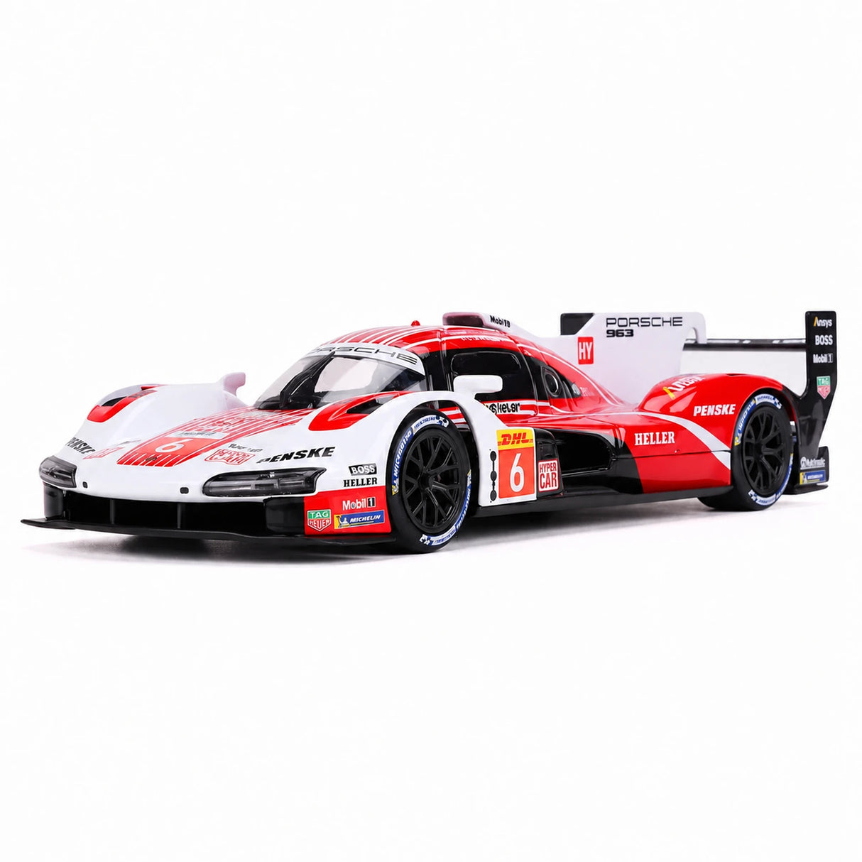 Bburago Porsche 2023 963 1:24 – Model wyświetlacza odlewany z odlewu