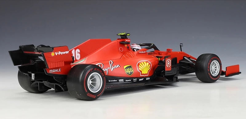 Bburago Ferrari 2020 SF1000 #16 Charles Leclerc F1 1:43 valuvalettu näyttömalli - näkymä 4