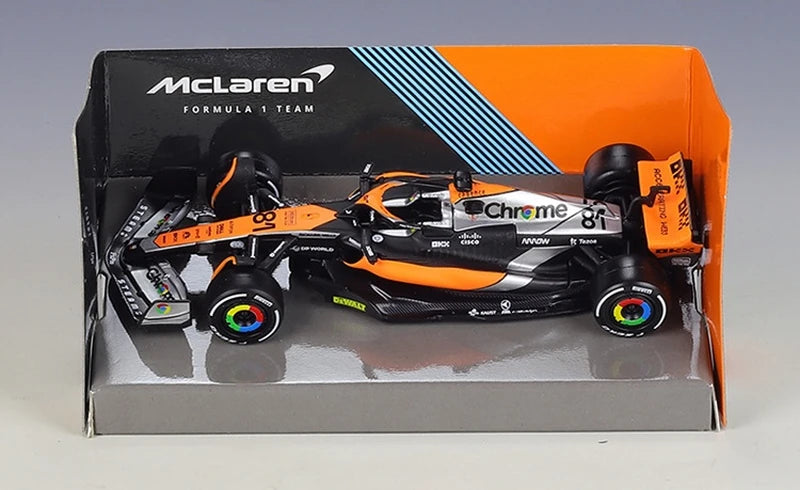 1:43 McLaren 2023 MCL60 #81 Oscar Piastri F1 model car by Bburago - view 13