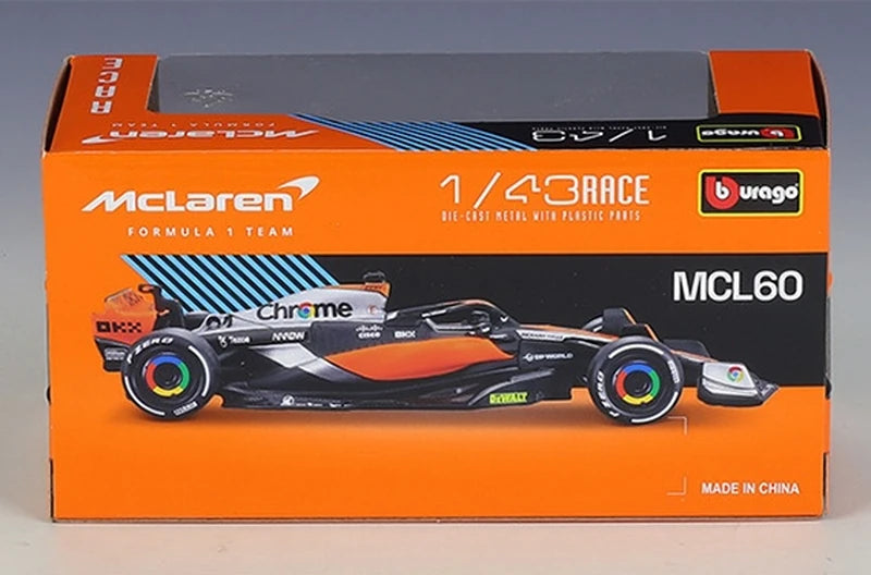 1:43 McLaren 2023 MCL60 #81 Oscar Piastri F1 model car by Bburago - view 15