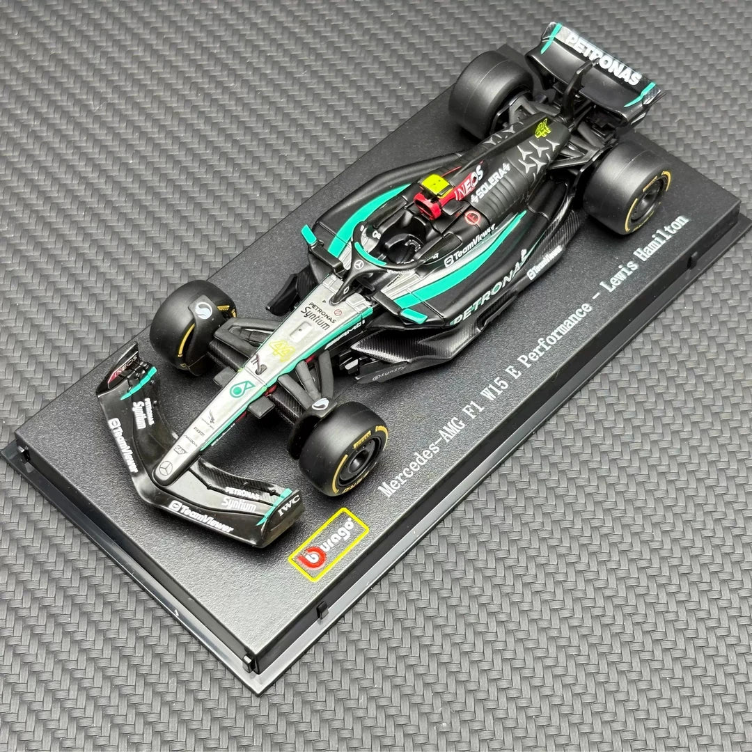 1:43 Mercedes-AMG 2024 W15 E Performance #44 Lewis Hamilton F1 model car by Bburago - view 1