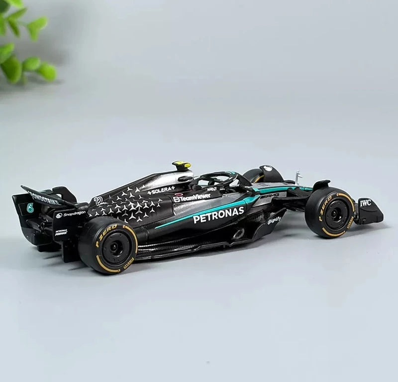 1:43 Mercedes-AMG 2025 W16 E Performance #12 Andrea Kimi Antonelli F1 model car by Bburago - view 3