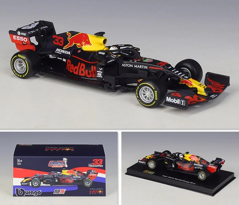ブブラゴ レッドブル 2020 RB16 #33 マックス・フェルスタッペン F1 1:43 ダイキャスト展示モデル - ビュー1