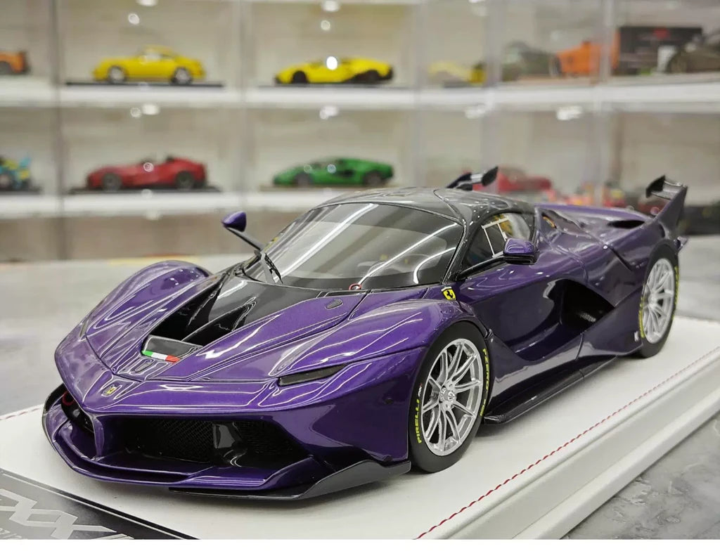 CE Ferrari 2018 FXX K Evo Modified Purple 1:18 – Resina modello in resina collezionabile