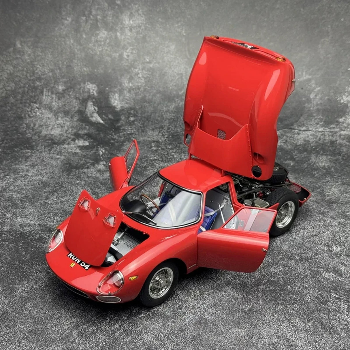 CMC Ferrari 1964 250 LM Ron Fry Chassis 6105 Red 1:18 – Collectible Diecast Model Die-Cast