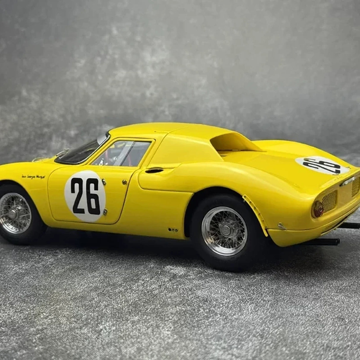 Ferrari 1965 250 LM #26 Gelb 1:18 2nd 24h Le Mans Druckguss-Sammlermodell von CMC - Ansicht 5