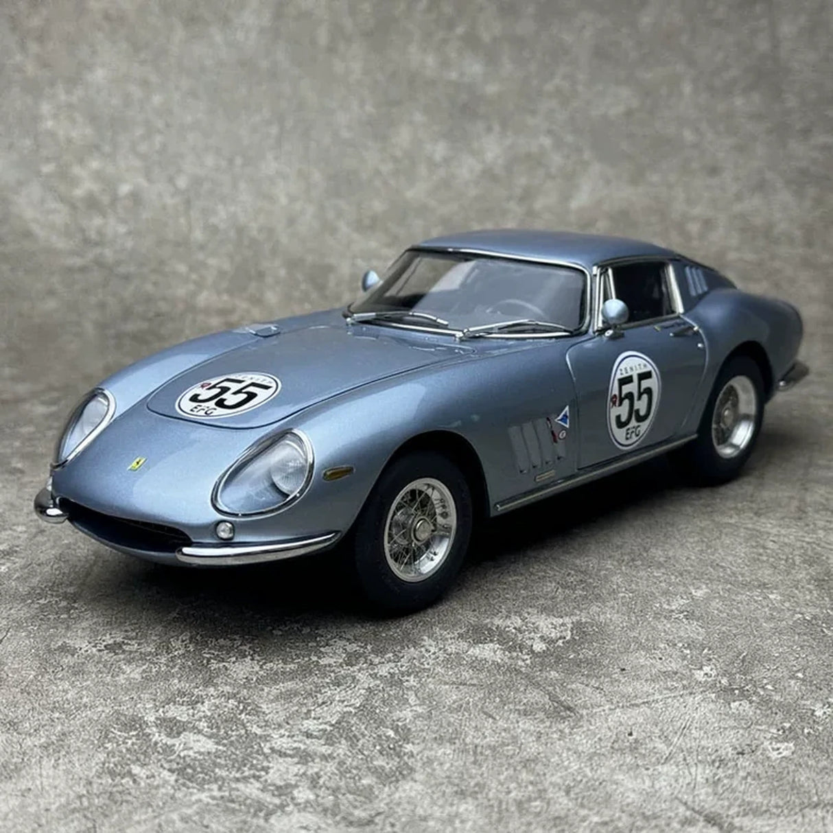 Ferrari 1966 275 GTB-C #55 Light Blue 1:18 Spa Classic 2012-2013 diecast collectible model by CMC - view 2