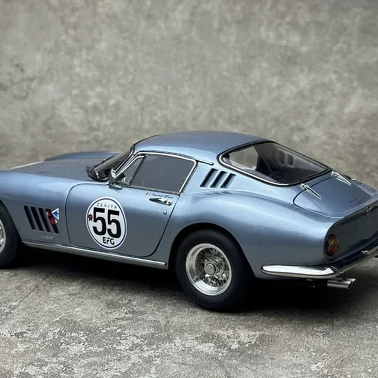Ferrari 1966 275 GTB-C #55 Light Blue 1:18 Spa Classic 2012-2013 diecast collectible model by CMC - view 4