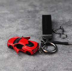 Chevrolet Corvette C8 Keychain 1:64 Model Car Keychain