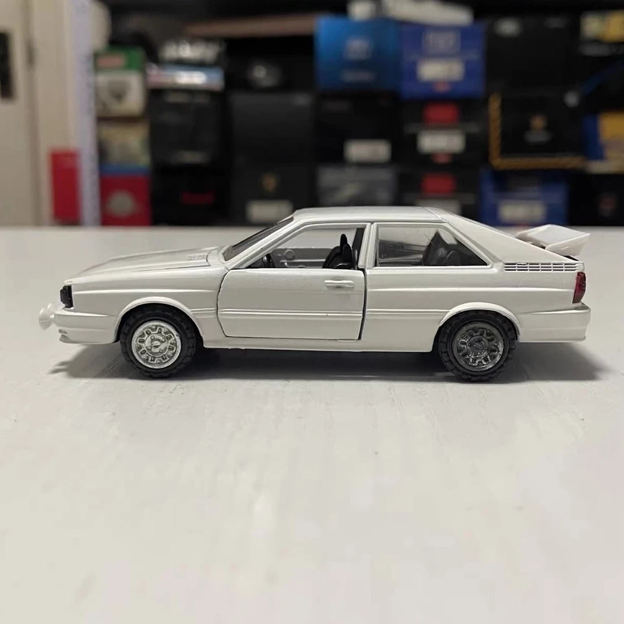 Conrad Audi 1984 Quattro Coupe Rally White 1:43 – Collectible Diecast Model Die-Cast