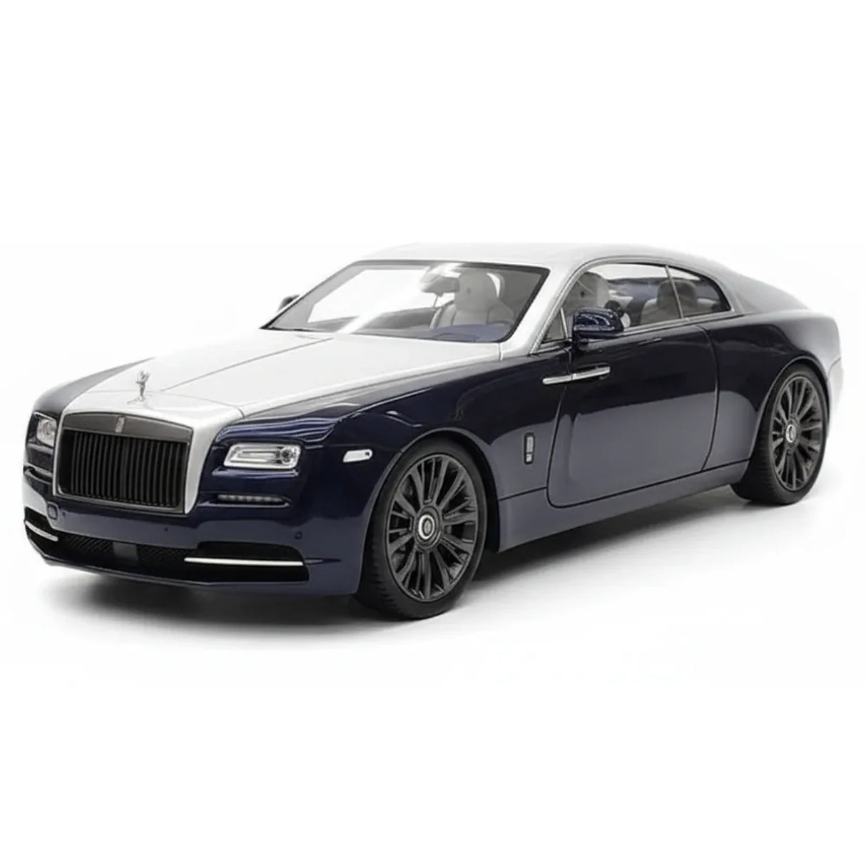 Davis & Giovanni Rolls-Royce 2013 Wraith Novitec Spofec Blue and Silver 1:18 – Collectible Resin Model Resin