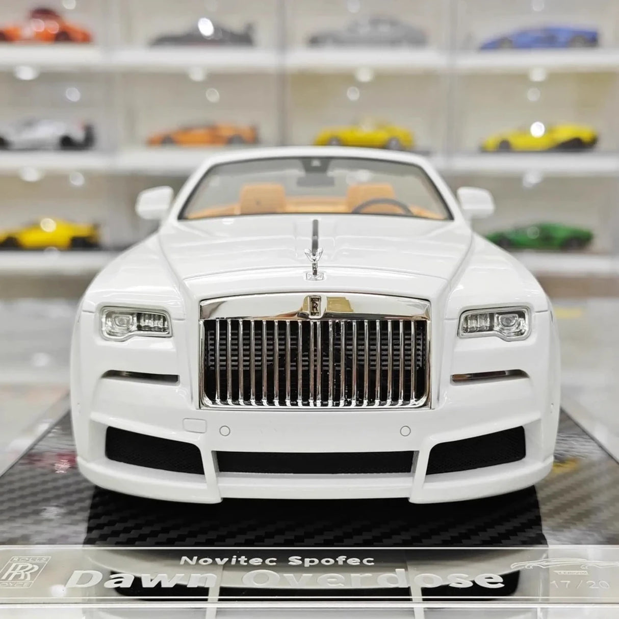 Davis & Giovanni Rolls-Royce 2015 Dawn Novitec Spofec White 1:18 – keräilyhartsimallihartsi